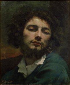 自画像 作： Gustave Courbet