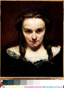 夢遊病」または「求道者」（油彩・キャンバス 作： Gustave Courbet