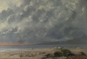 Strandszene。 1874 作： Gustave Courbet