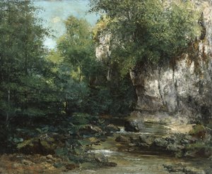 川のほとり、1873 作： Gustave Courbet
