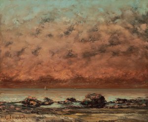 トルヴィルのブラック ロックス 作： Gustave Courbet
