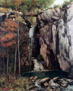 1864年のコンシュの裂け目 作： Gustave Courbet