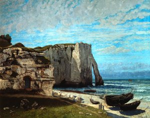 雷雨後のエトルタの断崖、1870年。 作： Gustave Courbet
