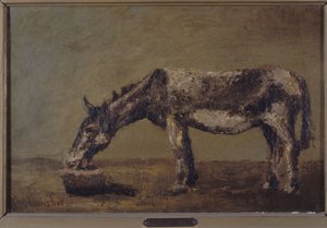 ロバ、1862年から1863年の間（キャンバスに油彩） 作： Gustave Courbet