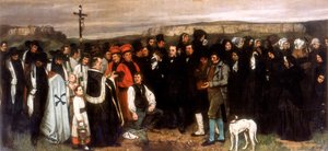 オルナンスの葬儀、1850 作： Gustave Courbet