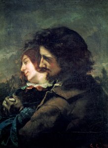 幸せな恋人たち、1844 作： Gustave Courbet