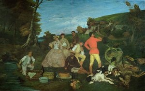 ハンツマンのピクニック 作： Gustave Courbet