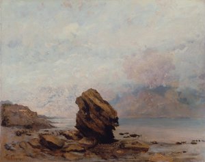 孤立した岩、1862年 作： Gustave Courbet