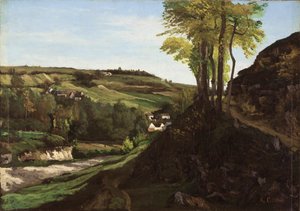 オルナンの谷 作： Gustave Courbet