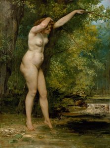 若い入浴者 作： Gustave Courbet