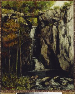 ミオンのグール・ド・コンシュの落下（油彩・キャンバス 作： Gustave Courbet