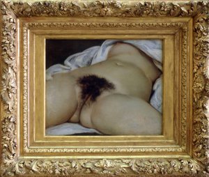 世界の起源 - モデルはジョアンナ・ヒファナン（通称ジョー） - グスタフ・クールベの絵画 作： Gustave Courbet