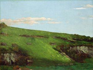 1862年、オルナンの近くのヴィーゼンハング 作： Gustave Courbet