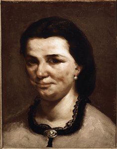 女性の頭 作： Gustave Courbet