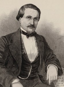 作曲家アントニー・ラモットの肖像 1819-1912, 1855-1859.