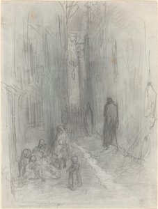 ロンドンの裏通り 作： Gustave Dore