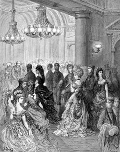 「邸宅の舞踏会」、1872 年。 作： Gustave Dore