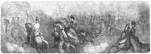 「モーニング ライド」、1872 年。 作： Gustave Dore
