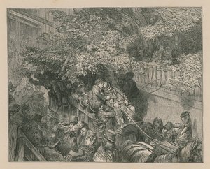 混雑した馬車 作： Gustave Dore