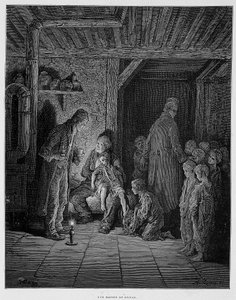 避難所 - グスタフ・ドーアの「ロンドン」にて 作： Gustave Dore