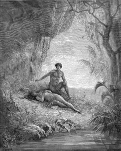 アダムとイブ - 聖書 作： Gustave Dore