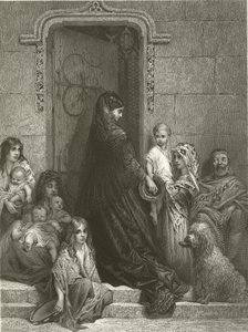施しを与える 作： Gustave Dore