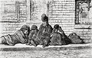 「路上で眠る」、1872年。