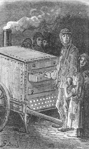 「ベイクドポテトマン」、1872年。 作： Gustave Dore