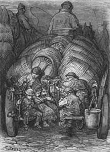 「ブリュワーズ・ドレイ」、1872年。 作： Gustave Dore
