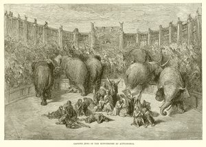アレクサンドリアの競馬場の捕虜ユダヤ人 作： Gustave Dore