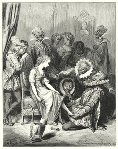 シンデレラ（彫刻 作： Gustave Dore