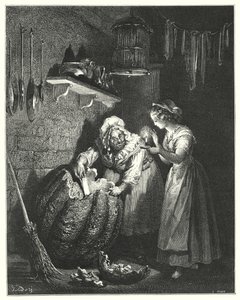 シンデレラ（彫刻 作： Gustave Dore