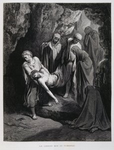 墓に連れて行かれたキリスト（ドーレ聖書より 作： Gustave Dore