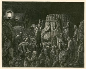 コヴェントガーデンマーケット、ロンドン 作： Gustave Dore