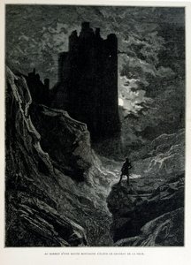 フランスの画家、版画家、挿絵画家であるギュスターヴ・ドーア（1832年～1883年）が1863年に描いた「クロック・ミテーヌ」。Croque-Mitaine（ブギーマン）とは、子供を怖がらせて賢くさせるために、子供に見せられる悪意のあるキャラクター。 作： Gustave Dore