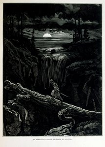 フランスの画家、版画家、挿絵画家であるギュスターヴ・ドーア（1832年～1883年）が1863年に描いた「クロック・ミテーヌ」。Croque-Mitaine（ブギーマン）とは、子供を怖がらせて賢くさせるために、子供に見せられる悪意のあるキャラクター。 作： Gustave Dore