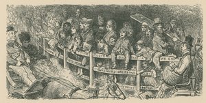 群衆は馬車レースを見る 作： Gustave Dore