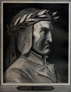 ダンテ・アリギエーリ 1265-1321, 1860. 作： Gustave Dore