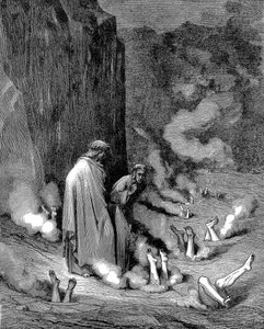 地獄のダンテとウェルギリウス、1863年 作： Gustave Dore