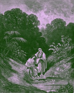 ダビデとジョナサン（ギュスターヴ・ドレ作）- 聖書 作： Gustave Dore