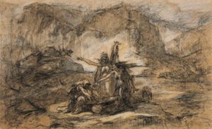 シェイクスピアのマクベスに登場する三人の魔女 作： Gustave Dore