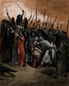 ドレによるアガグの死-聖書 作： Gustave Dore