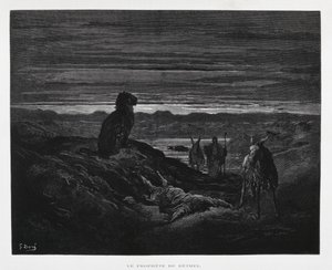 ベテルの預言者の死、ドーレ聖書からの挿絵 作： Gustave Dore
