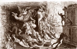 ドン・キホーテは騎士の行為しか考えていない ギュスターヴ・ドレ (1832-1883) による「L