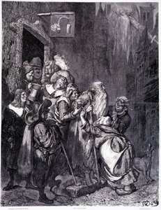 ピエール・デュポン作の "La legende du Jeif wandering "のためにギュスターヴ・ドーア（1832-1883）が描いたもので、1862年にパリで出版された "Librairie du magasinque "に収録されている。