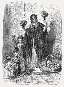 「フラワー ガールズ」、1872 年。 作： Gustave Dore