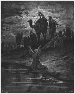 ギュスターヴドール聖書：ヤコブの祈り 作： Gustave Dore