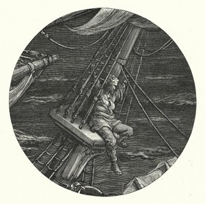 ギュスターヴ・ドーアが描いたコールリッジの『古代海人船乗り物語』の挿絵（エングレーヴィング） 作： Gustave Dore