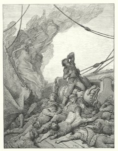 ギュスターヴ・ドーアが描いたコールリッジの『古代海人船乗り物語』の挿絵（エングレーヴィング） 作： Gustave Dore
