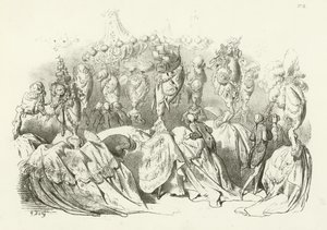 ルイ16世の時代のヘッドドレス（グラビア） 作： Gustave Dore